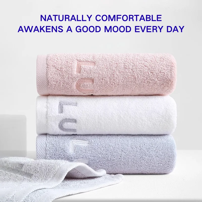 

CloudUda Towel 3 PCS Home Use Soft Cotton Strong Absorbency Non-Shedding Face Wash Bath Towel for Gentle Skin Care