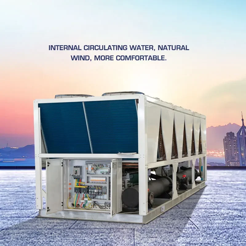 Professioneller Hersteller 200 kW 300 kW 400 kW 380 V Kühlsystem industrieller luftgekühlter Wasserkühler mit Schraube