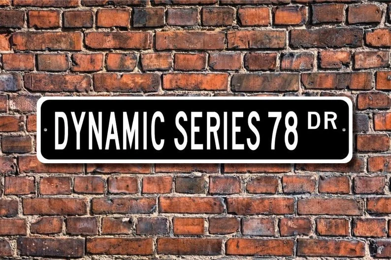 Dynamic Series 78, Oldsmobile Dynamic Series 78 sign, Oldsmobile Dynamic Series 78 gift, vintage car, Custom Street Sign, Qualit