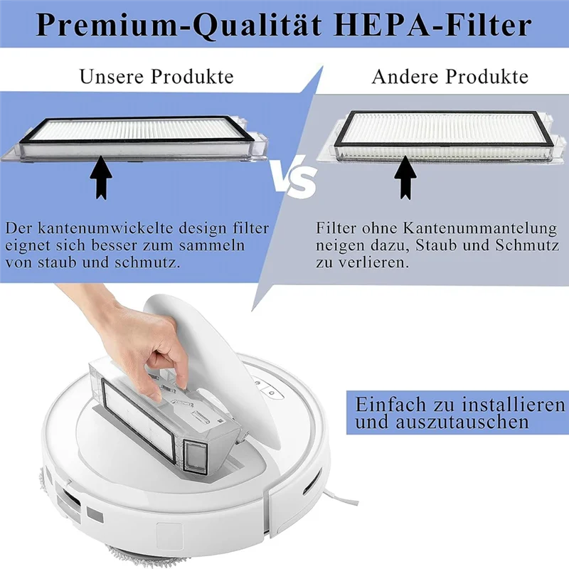 Top-rFor Roborock Q Revo Accessories, for Roborock P10 Robot Vacuum Cleaner Spare Parts Accessories Kit Main Brush Dust