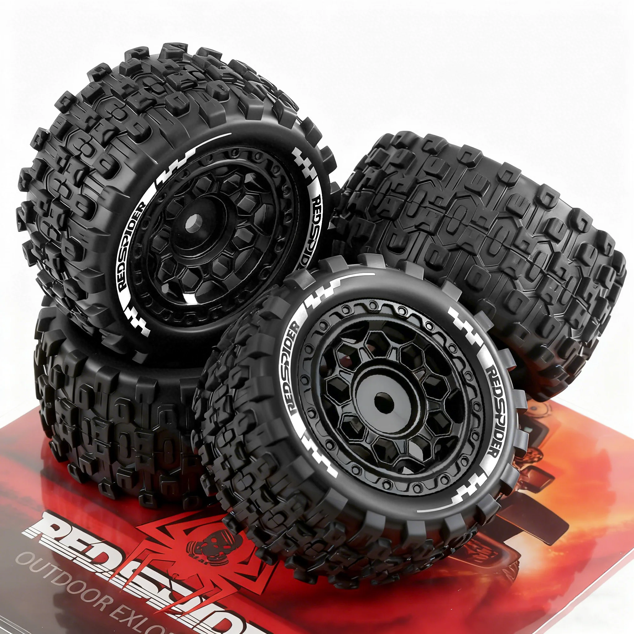 إطارات شاحنة كبيرة 1/18 ARRMA TYPHON GRANITE GROM، إطارات جرانيت صغيرة RS465 #2