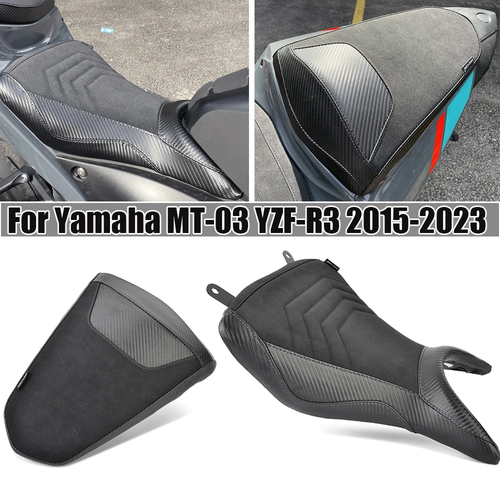 

MT03 YZFR3 Front Driver Rear Passenger Seat Cowl Pillion Cushion Pad For Yamaha MT 03 YZF R3 YZF-R3 MT-03 2015-2023
