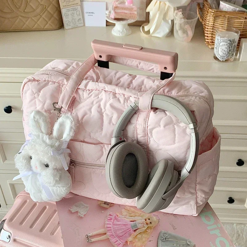 

Nylon Embroidered Lightweight Large Capaci Portable Ort Trip Women's Handbag Adorable Lage Storage Bag Casual Oulder Tote Bag