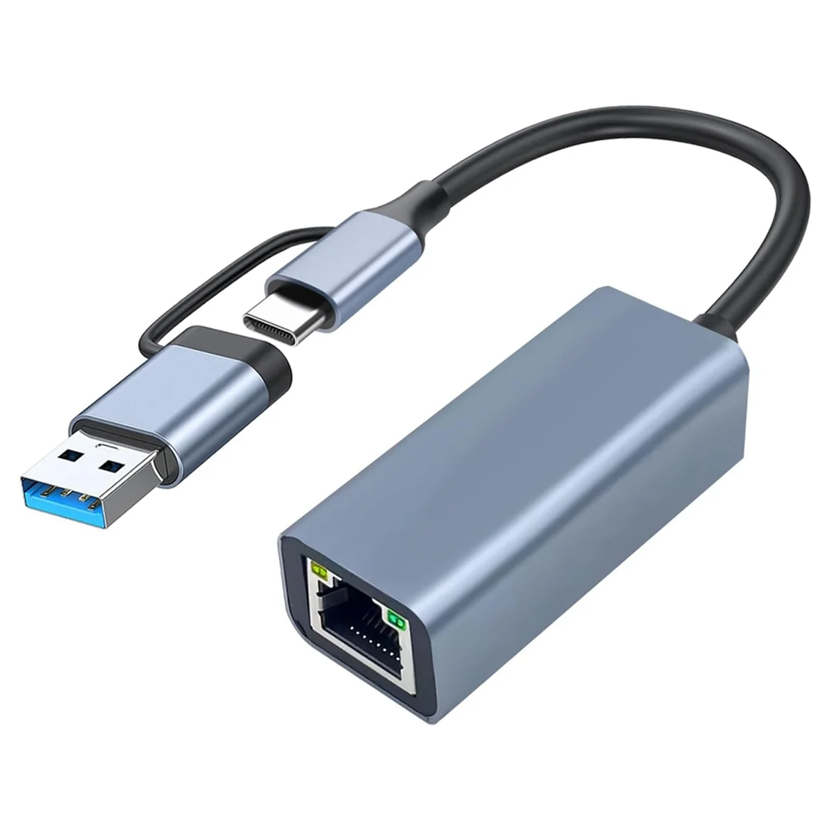 USB 3.0 to Ethernet Adapter with USB C to RJ45 Gigabit LAN 1000 Mbps Wired Network, Network Adapter, for Windows