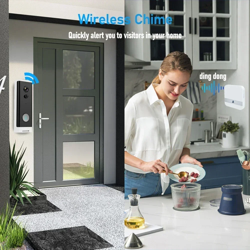 Universal Wireless WiFi Door Chime  Bell  AC 110-220V Smart Indoor Doorbell US EU UK Plug forIntercom Smart Video Doorbell