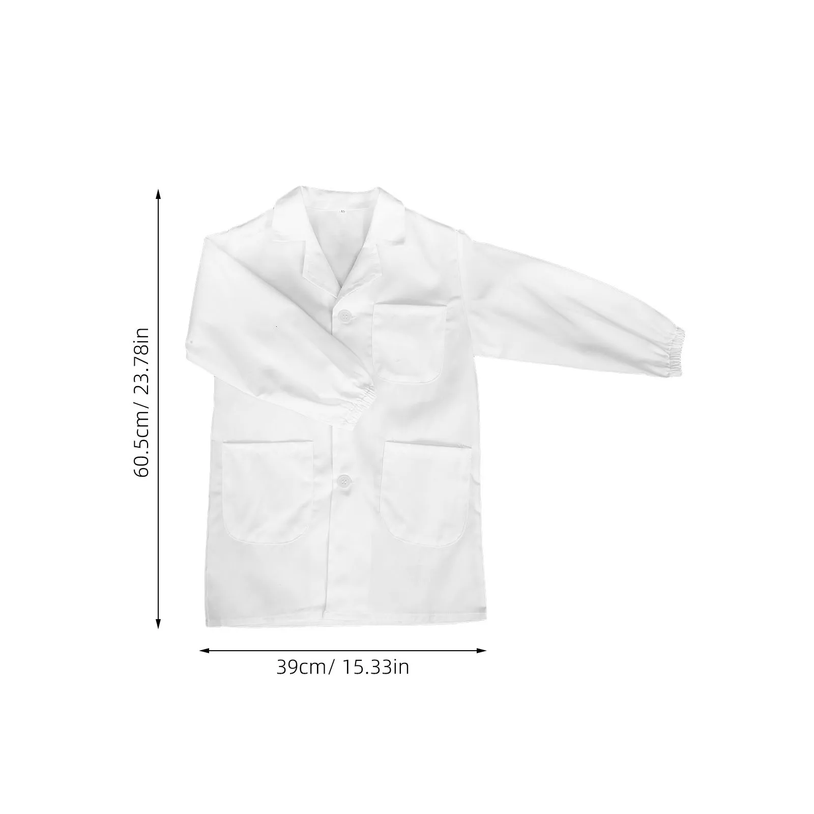 معطف مختبر العلوم ملابس تجربة واقية للمدرسة فئة الكيمياء اللوازم التعليمية #4