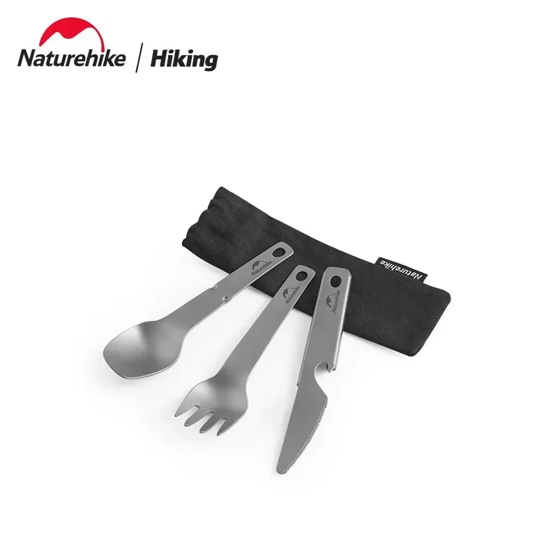 

Naturehike Titanium Tableware Outdoor Household Knife And Fork Spoon Travel Camping Ultra Portable Cutlery Set Ultralight Opener