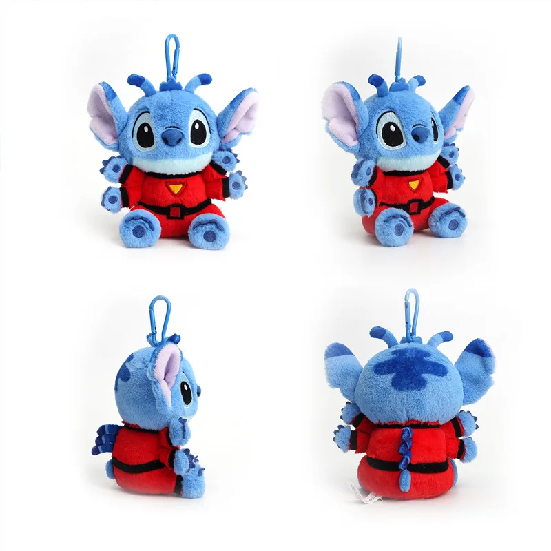 Disney Stitch Plush Toy Backpack Pendant Cartoon & Cute Doll Keyring Soft And Comfortable Accessories Girls Gift Kids Toys