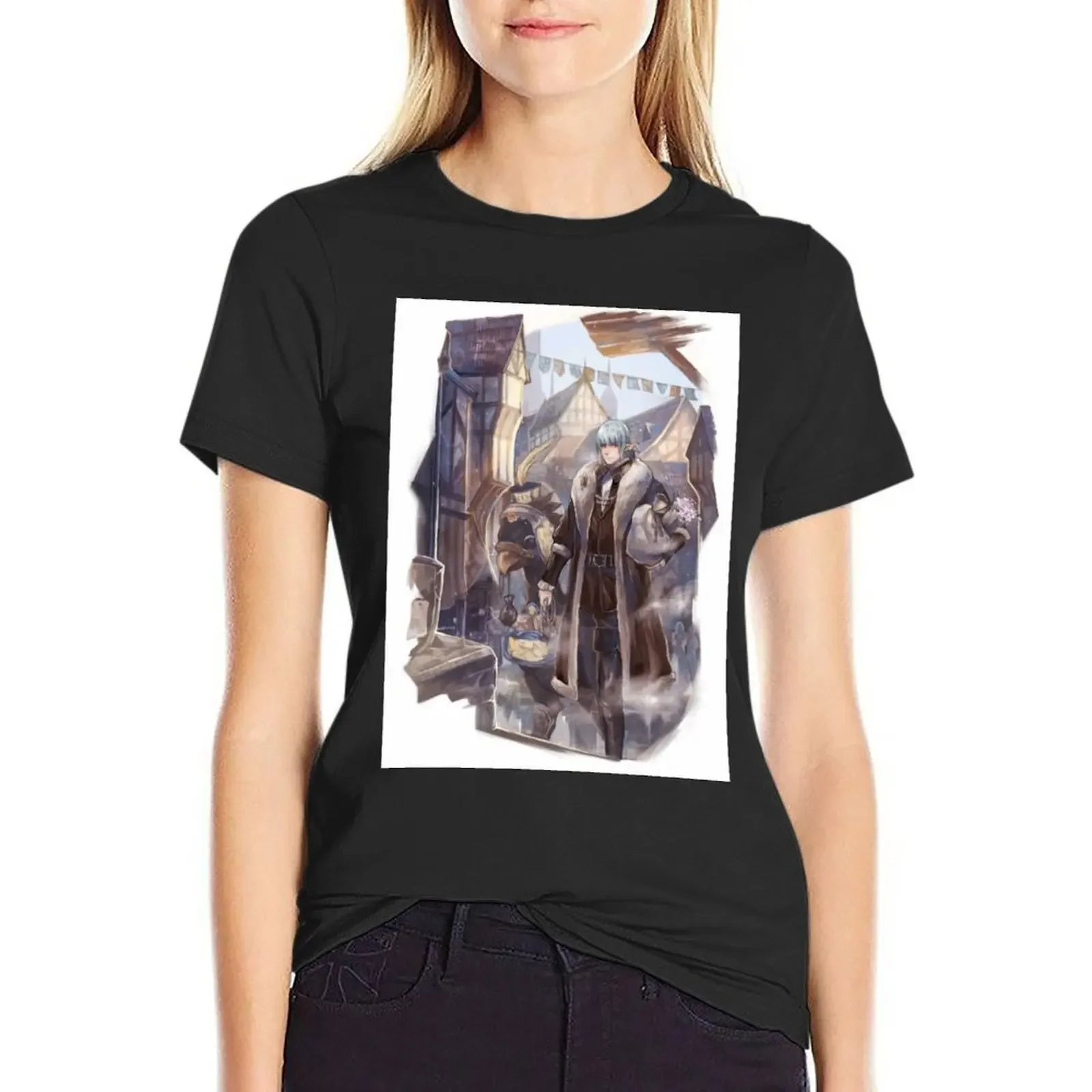 

Lord Haurchefant T-Shirt funny summer top blacks quick drying Summer Women's clothing