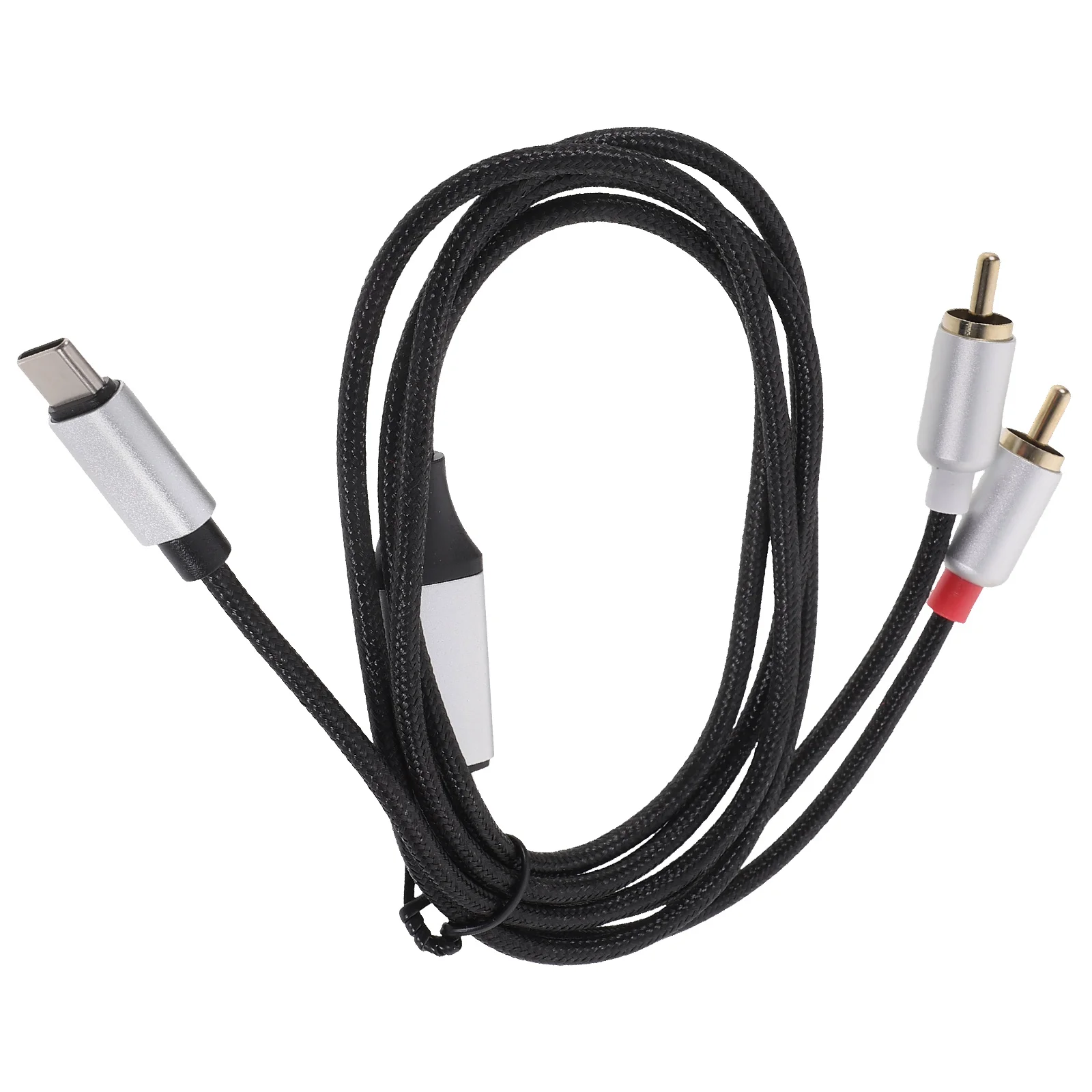 

Type-C to RCA Audio Cable Speaker Cables Usb Equipment Stereo Splitter Gold Plated Plug