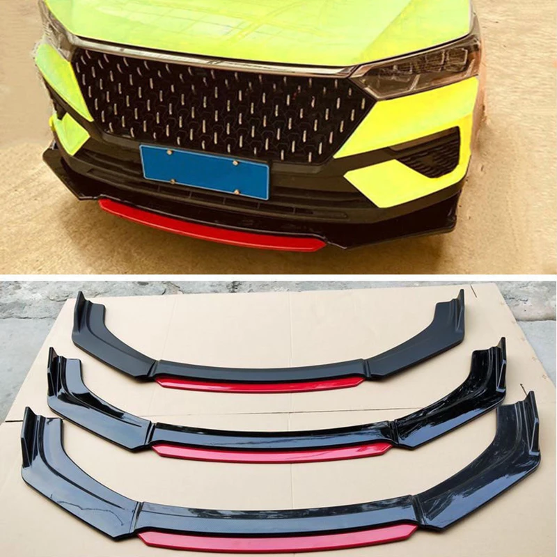 4pcs/set Front Shovel Labia Anterior Sports Front Bumper Decoration For FAW BESTURN T77 2019-2021 Lada X-cross 5