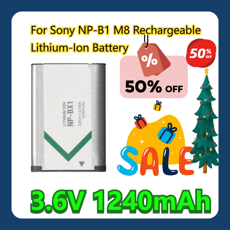 

For Sony NP-B1 M8 3.6V 1240mAh Rechargeable Lithium-Ion Battery