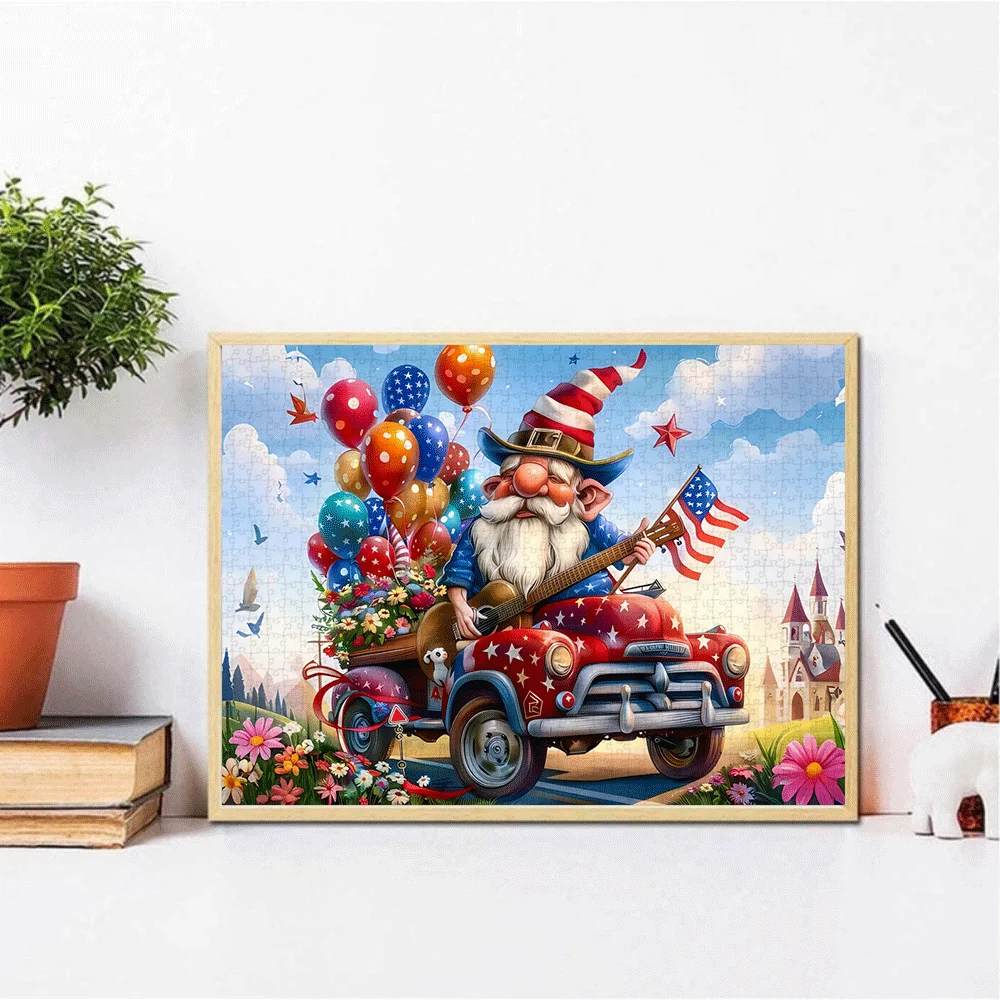 1000pcs Independence Day Themed Jigsaw Puzzle | Large Puzzle for Adults, Family Interactive Game, Home Decor, Brain Challenge,