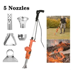 Quemador de malezas eléctrico 3 en 1, soplete de aire caliente, encendedor de barbacoa, palo de deshierbe térmico, herramienta de encendedor de barbacoa de cocina