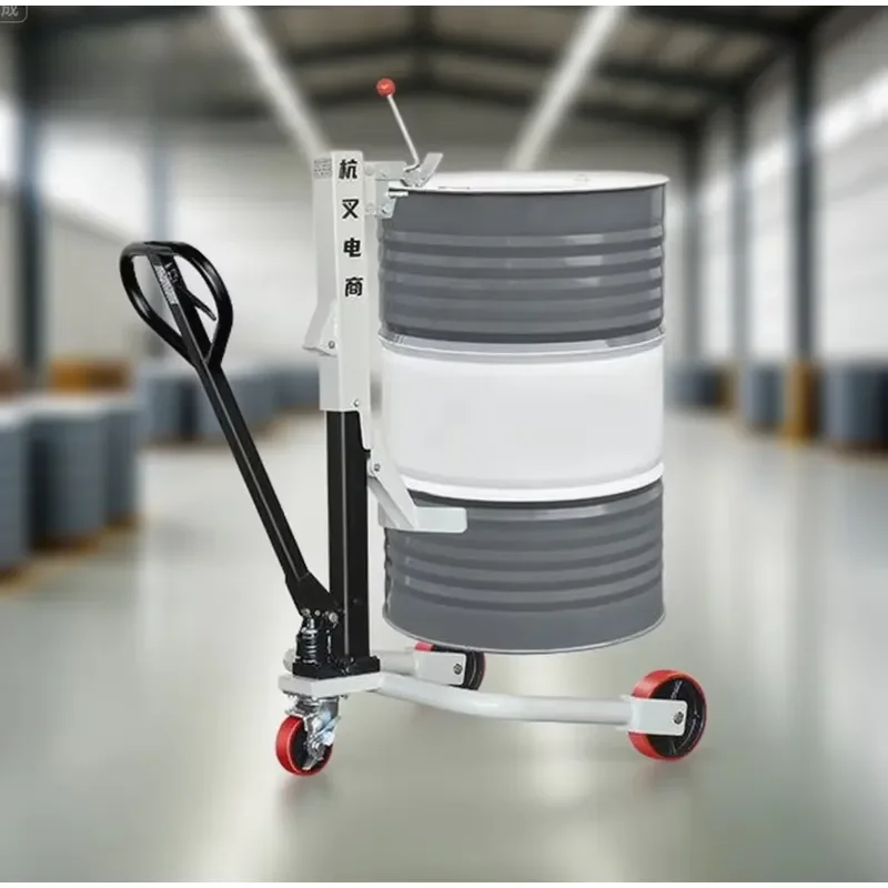 350kg Portable Pallet Truck New Hand Oil Drum Lifting Equipment for Restaurants and Retail Industries Forklifts Type