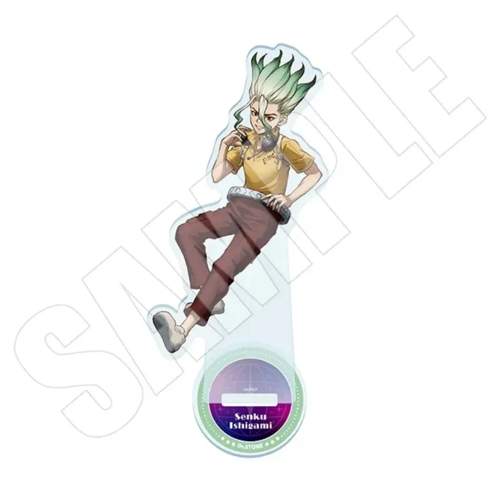 Dr.STONE Anime Acrylic Figure Stand Clear Plastic Character Model Desk Ornament Toy Choice 8 Styles Fans Collection Key Chain