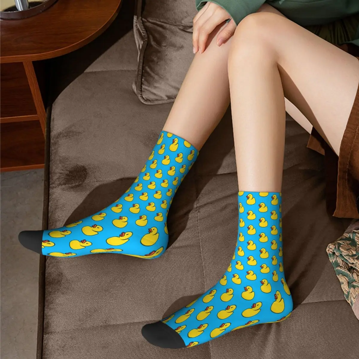 Rubber Duck Animal Socks Male Mens Women Summer Stockings Printed