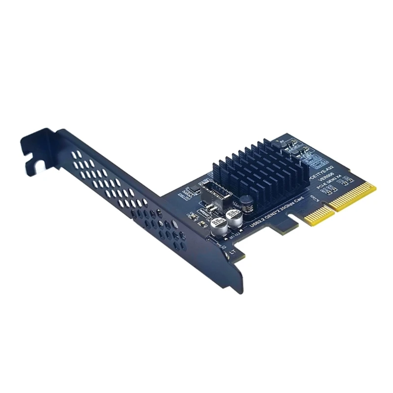 

USB 3.2 Gen2x2 20Gbps Type-C PCIe 3.0 Card USB 3.2 Gen2x2 PCIExpress 3.0 X4 Lane Host Adapter Card Expansion Card