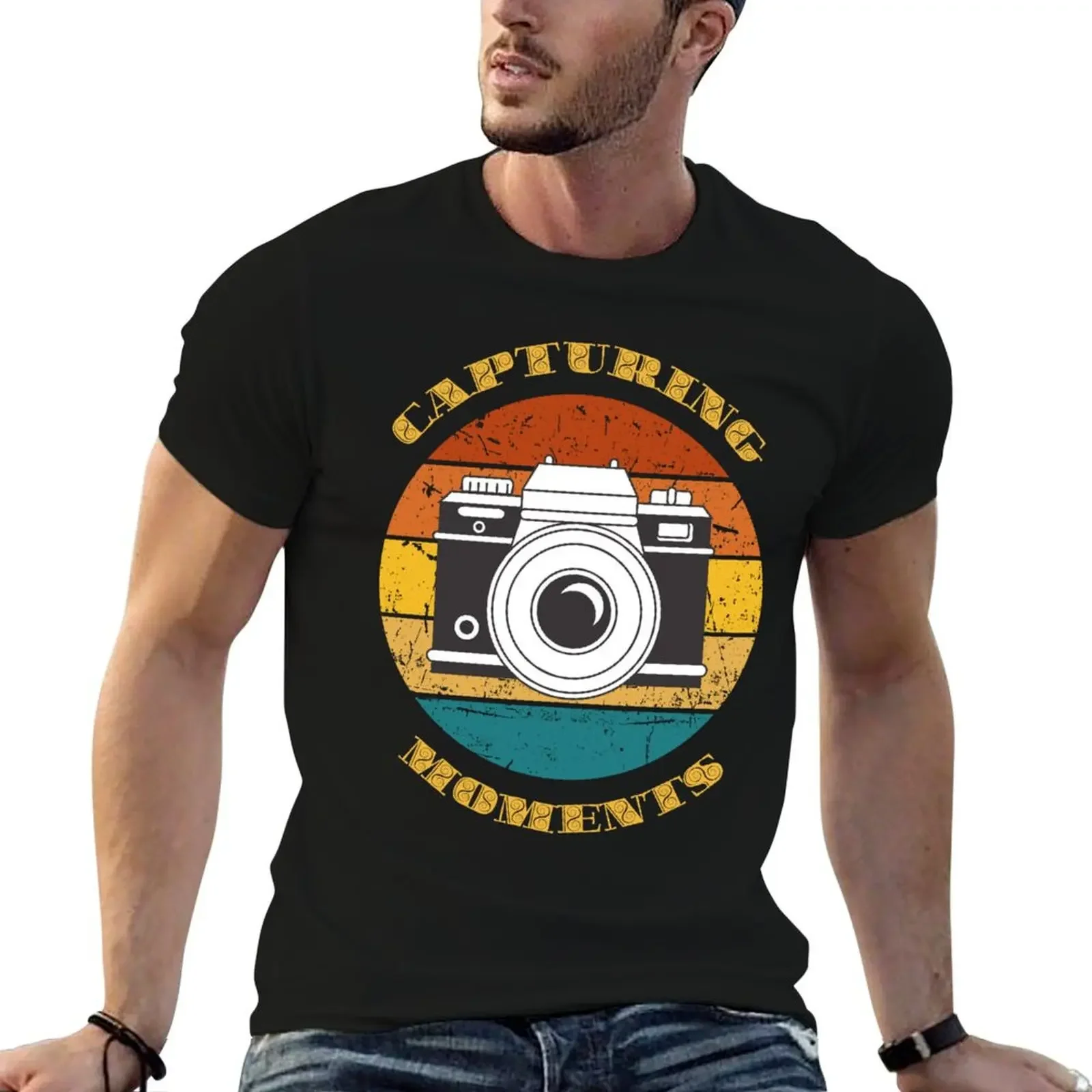 

Capturing Moments Photography Vintage T-Shirt anime clothes clothes tee shirts for men