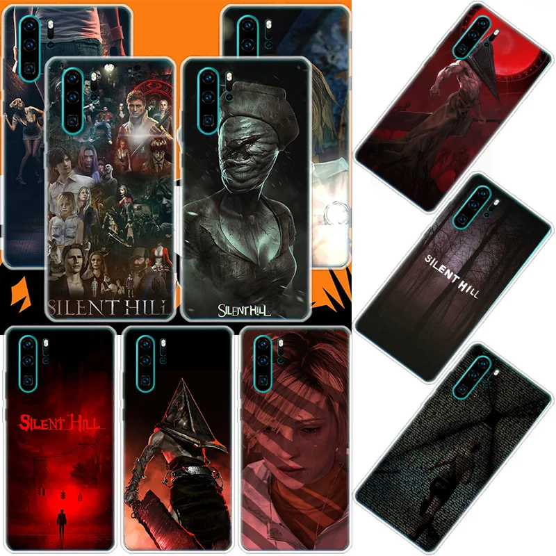 Games S-Silent Hill Phone Case For Huawei Mate 40 Pro 30 20 Lite 10 Huawei P30 Lite P50 Pro P40 P20 P10 Cover Coque