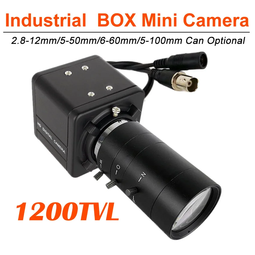 2.8-12mm 5-50mm  6-60mm  5-100mm Varifocal Adjustable Lens 1200TVL CCTV Analog Color Security Camera Mini Metal Body BOX Camera