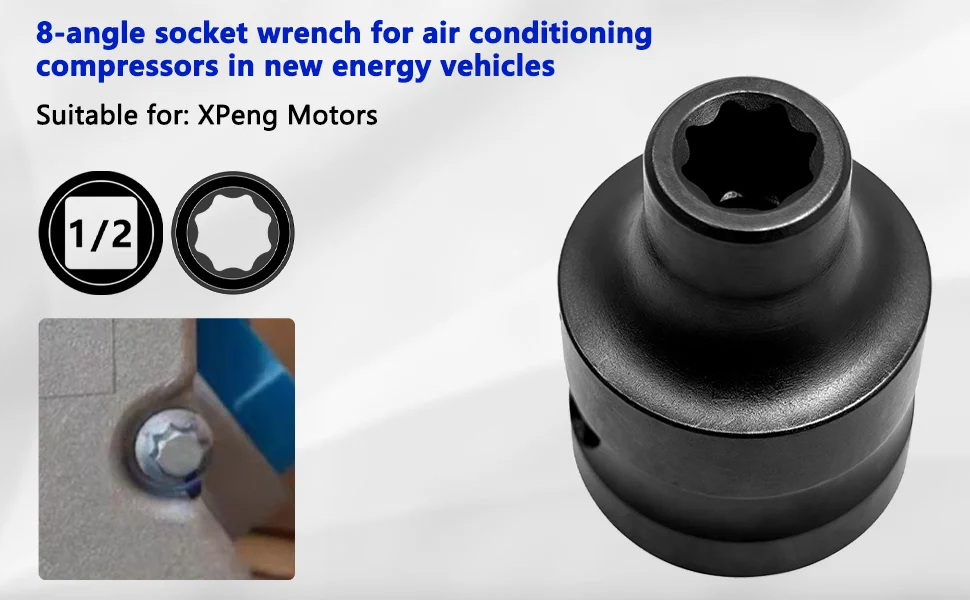 Neues Werkzeug zum Entfernen von Klimakompressoren für Elektrofahrzeuge — Kompatibel mit Tesla, Aion und anderen NEV-Modellen, inklusive FDS Flow Drill Bits – Detail 6