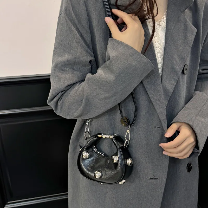 حقيبة بمقبض علوي لعام 2025، محفظة لوكس تحت الإبط للنساء، حقيبة كروس مدمجة، حقيبة أنيقة ليلاً ونهارًا، حقيبة حبال مزخرفة #2