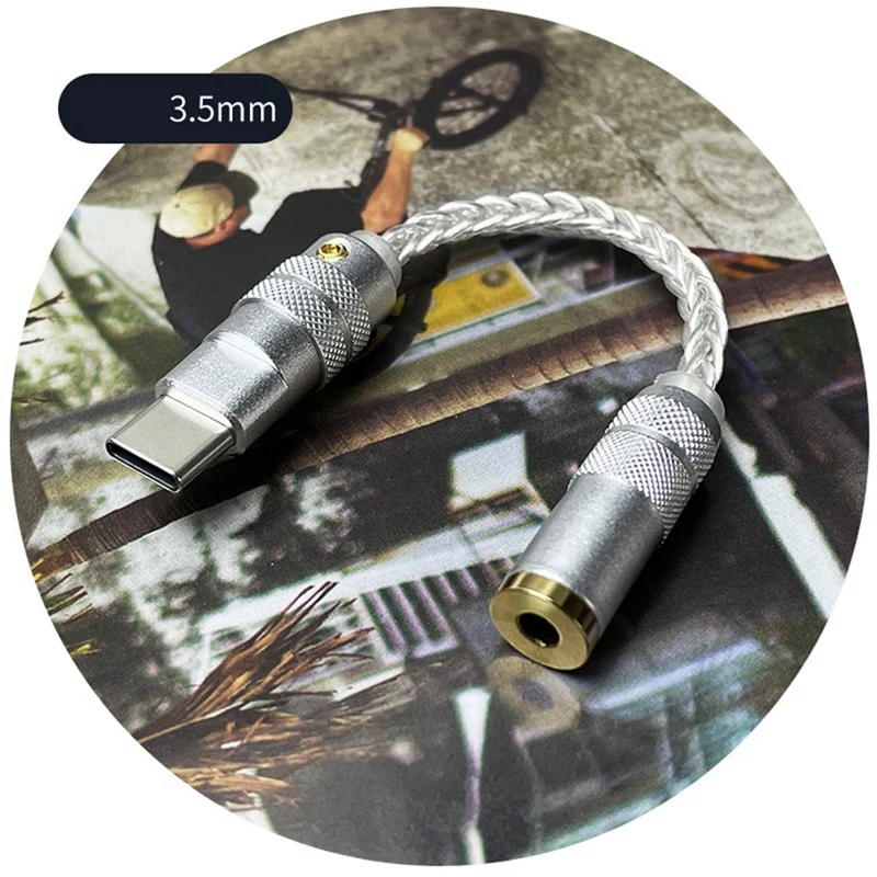 ALC5686 USB نوع C سماعات أذن DAC سماعة أمبير مع مخرج 3.5 ملم Snr124db PCM 32Bit/384Khz لنافذة أندرويد