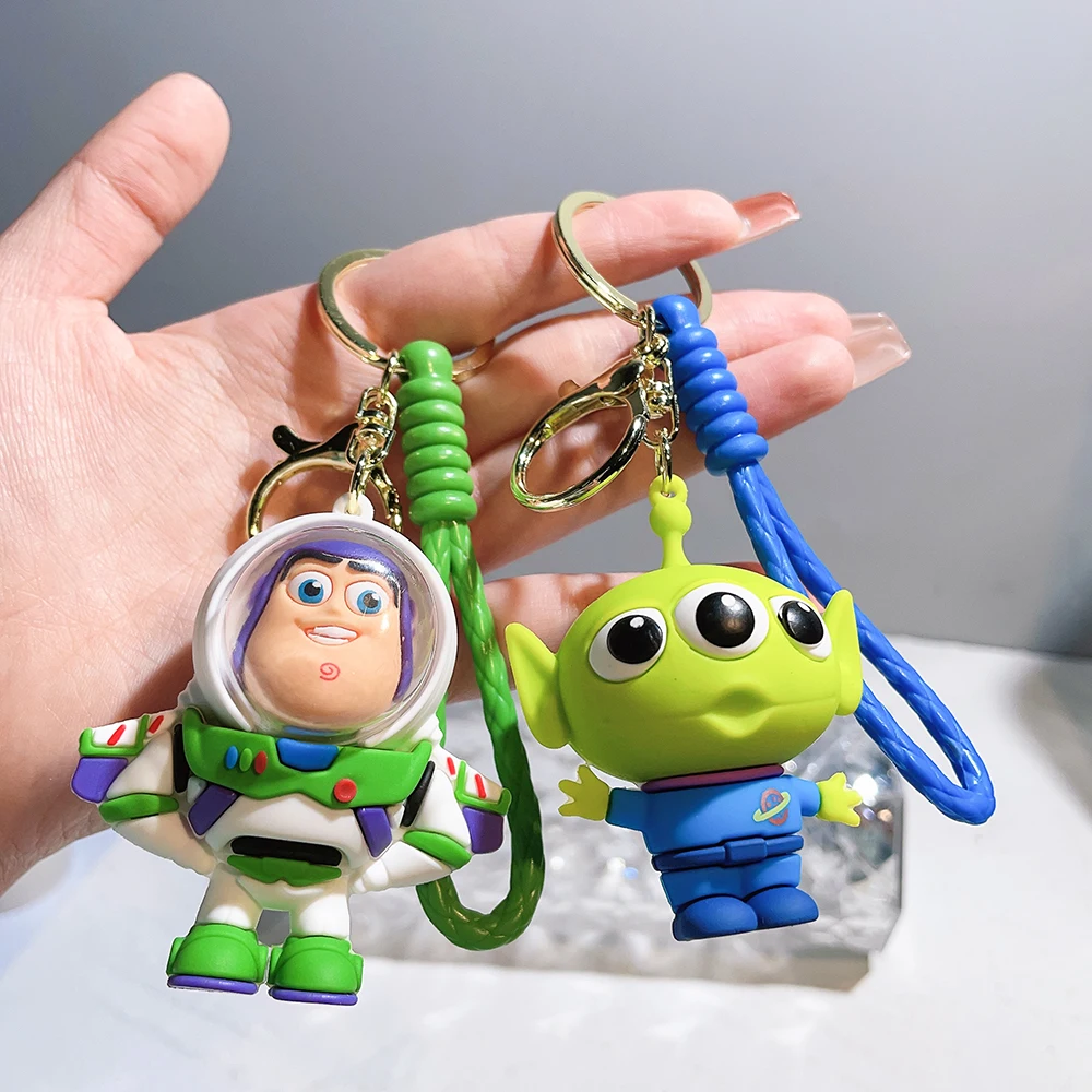 Creative Cartoon Toy Story Keychain Lovely Egghead Mr. Egghead Mrs. Keychain Men's and Women's Bag Pendant