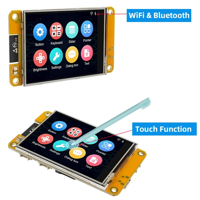 

N ESP32 MCU 2.8 Inch Smart Display for Arduino LVGL WIFI Bluetooth Touch WROOM 240*320 Screen LCD TFT Module with Free Tutorials