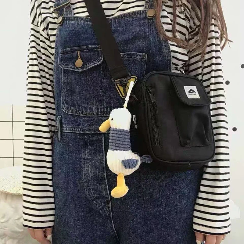 

Cartoon Cute Plush Ugly Duck Keychain Toy Soft Key Ring Lady Girl Charm Bag Pendant Car New Kids Cute Duck Keyring Children Gift