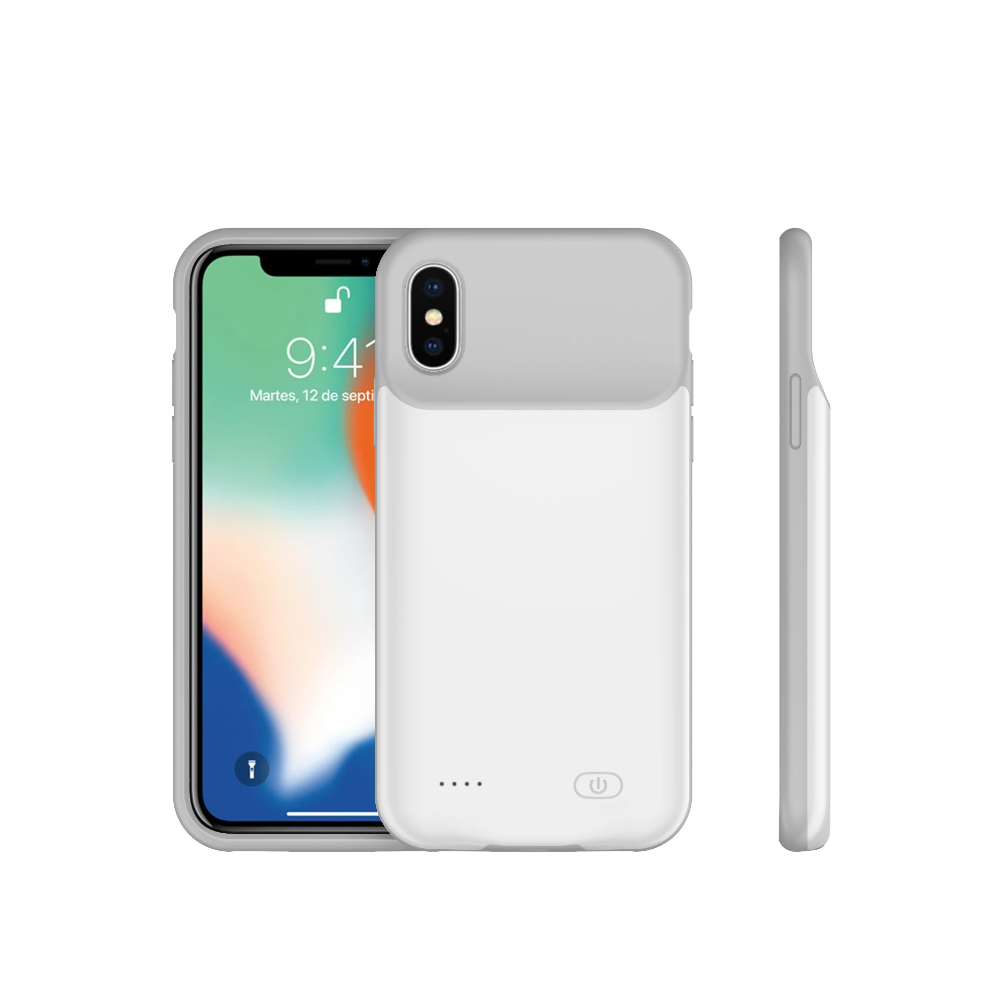 IPhone用外部バッテリー充電器ケース,7000mAh,X,XS,スマートフォン用