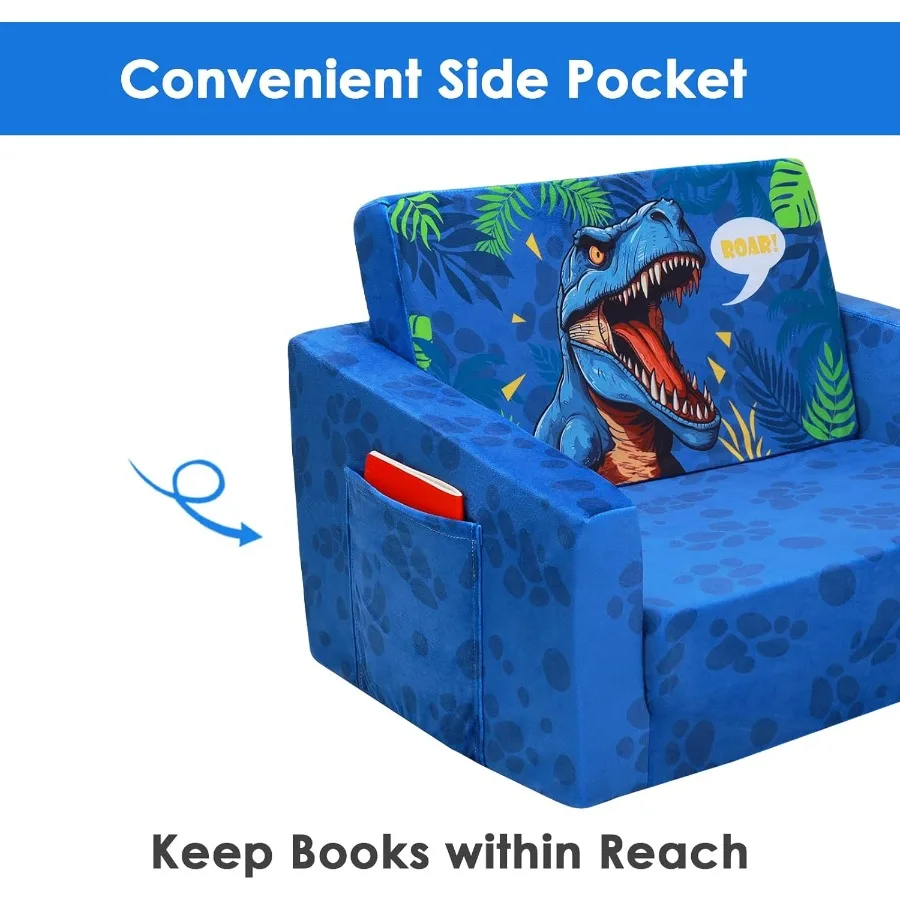 Divani pieghevoli Divano convertibile 2 in 1 per lettino Divano letto per bambini apribile per la casa, il soggiorno e la camera da letto Compac