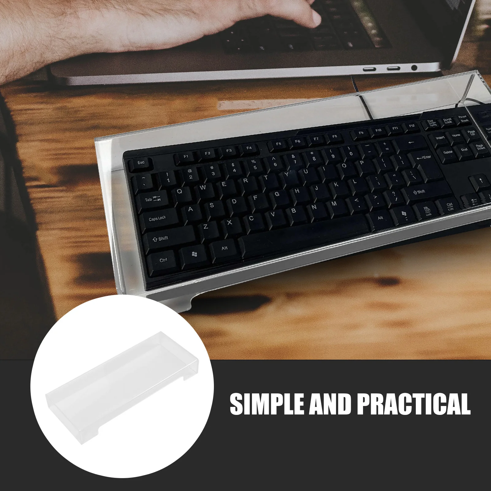 

1Pcs Transparent Keyboard Dust Cover Acrylic Protective Case Waterproof for 104 87 Keys Keyboard Accessory Cover