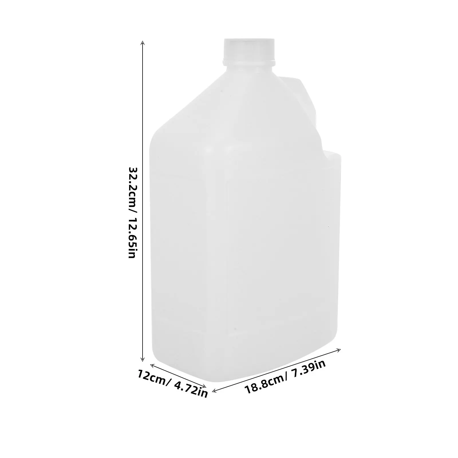 2 Stück 5L Chemikalien-Aufbewahrungsbehälter, Kunststoff-Flüssigkeitskanne für Klebstoffe, Reinigungsmittel, Seifenlösungen, auslaufsichere Versiegelung, seitlicher Griff, weiß