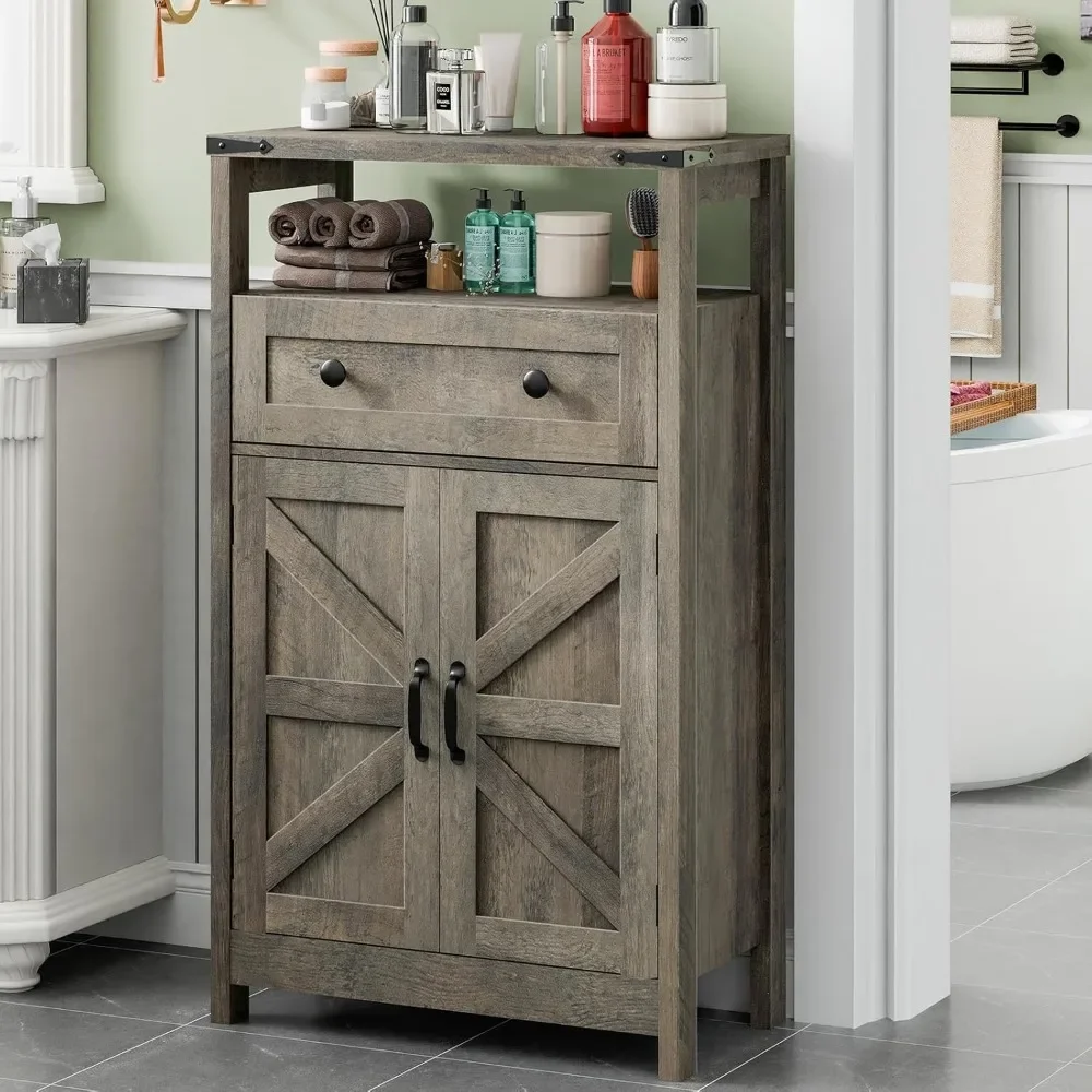 

Farmhouse Storage Small Bathroom Cabinet with Drawer Floor Storage Cabinet Farmhouse Storage for Bathroom