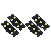 2 Pairs Non-slip Shoe Covers Anti-slip Gripper Spikes for Shoes Crampon Kids Climbing Clip Tpe Crampons Child Boots