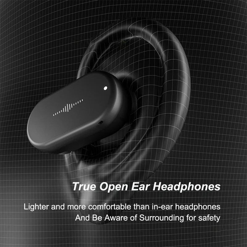 Drahtlose Kopfhörer TWS Ohrhörer Deep Bass Drehbare Ohrbügel Bluetooth-Kopfhörer mit Mikrofon für Sport Weiß