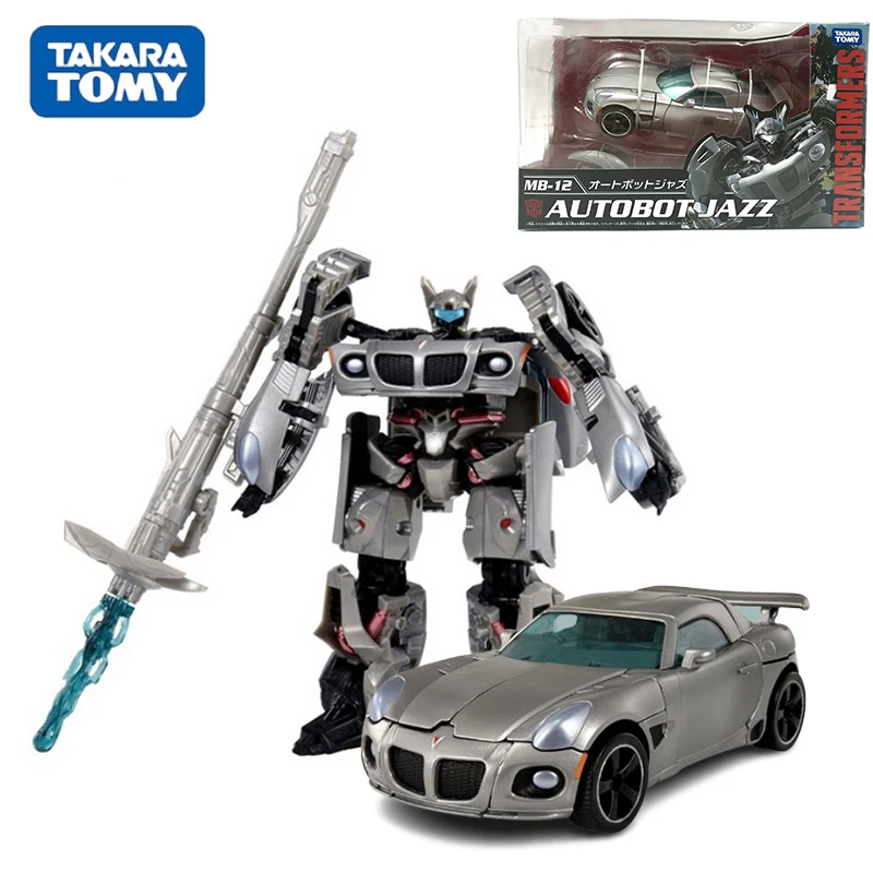 

In Stock Original TAKARA TOMY Transformers Jazz MB-12 Voyager PVC Anime Figure Action Figures Model Toys