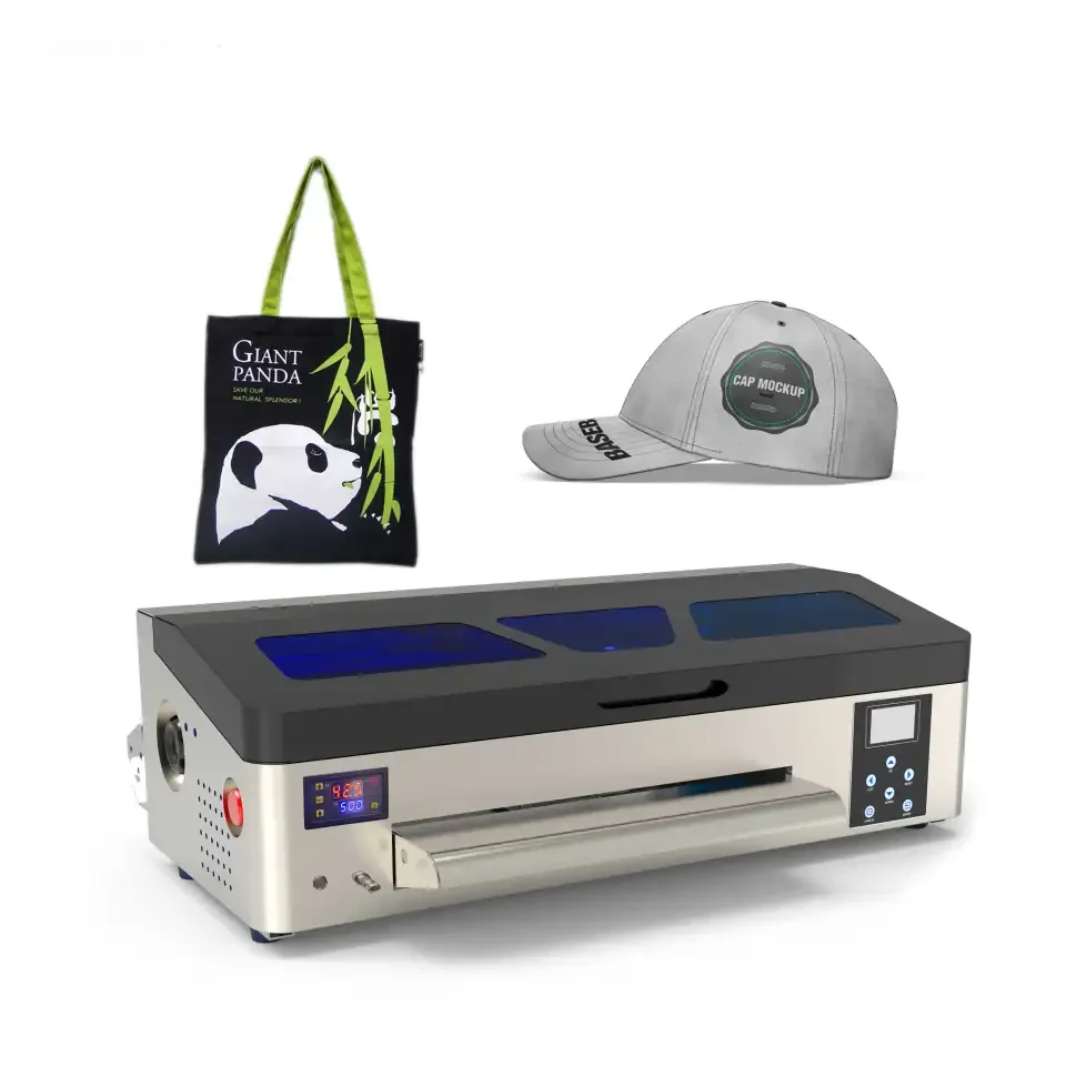 Erasmart  Desktop A3+ XP600 head T shirts printer PET Film Inkjet Flatbed Printer Fabric T shirt DTF Printing Machine