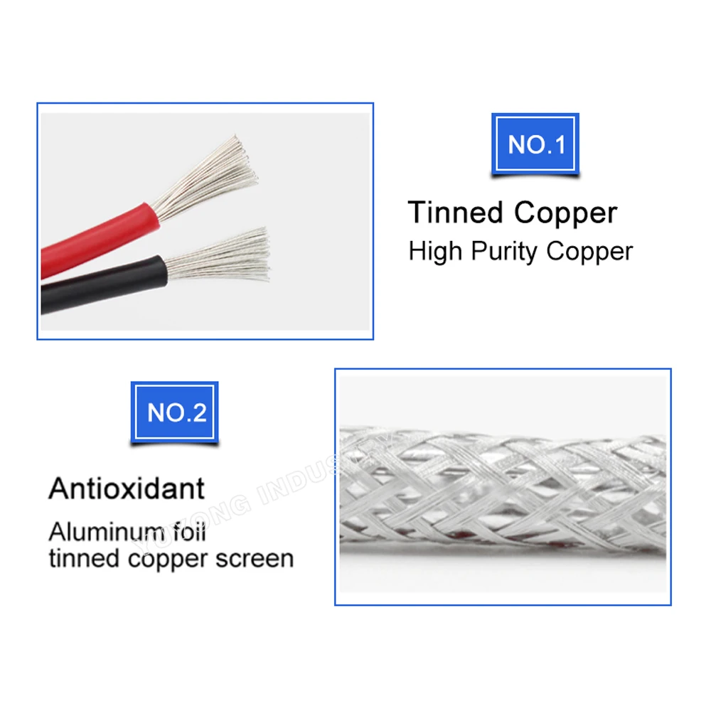 4 Core shielded Cable 5000mm Length for connecting Spindle motor VFD inverter CNC Engraver Machine