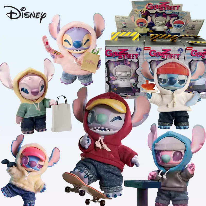 

Disney Stitch Gen Z Street Series Blind Box Figure Cute Stitch Vinyl Doll Mystery Box Plush Surprise Bag Blind Box Toys Gift