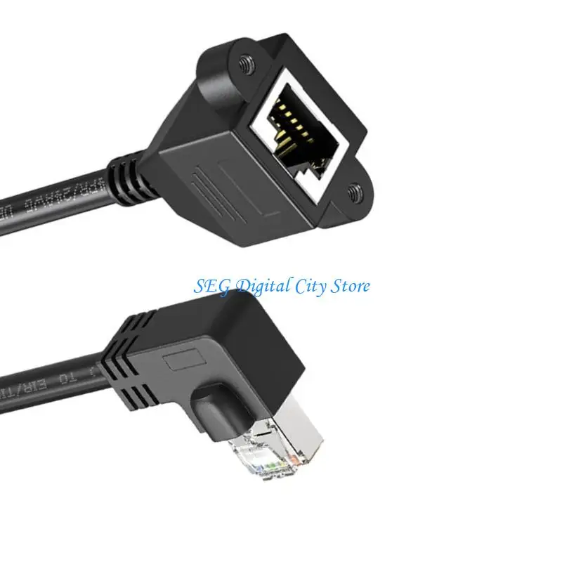 

U75B Cat6 Networking Extension Adapter Multiple Angled RJ45 FTP Shielded Connectors