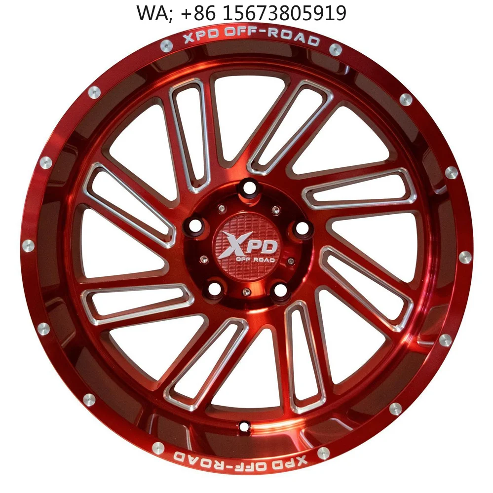 

XPD off ROAD Luxury Aluminum Alloy 4x4 Off-Road Deep Dish Multi-Spoke Wheels BLACK Milled 10-25mm ET for Truck SUV Pickups