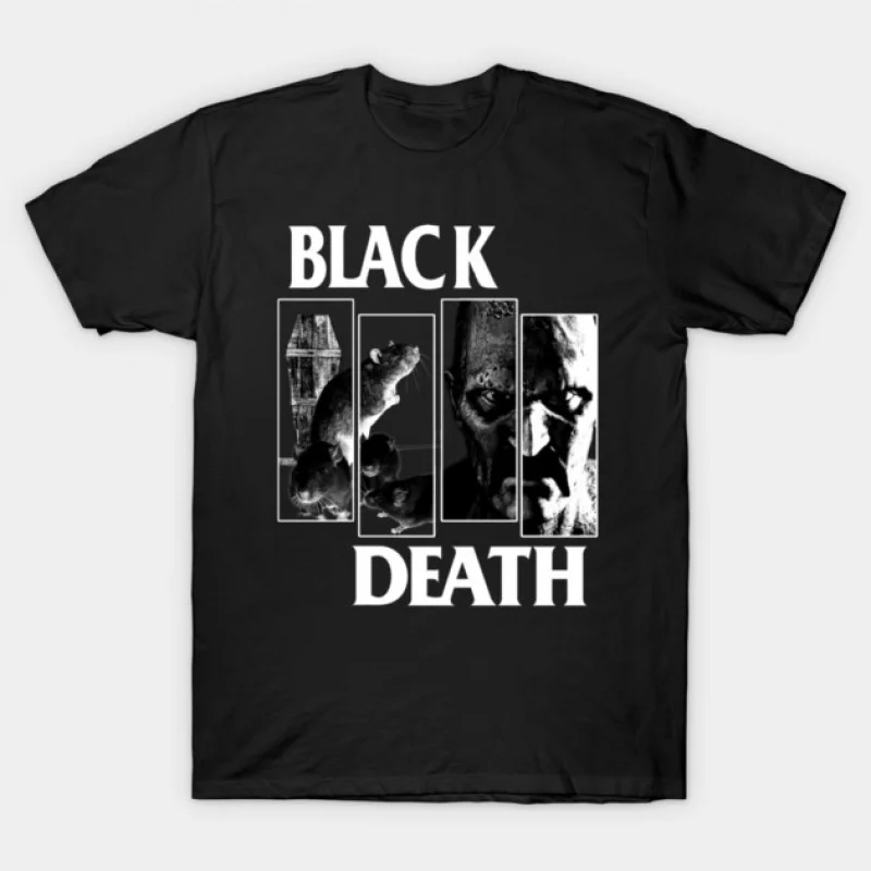 

Black Death 80s Gothic Horror movie Nosferatu Vampire Scary Halloween Gift T shirt Large size Tops 100% cotton printed Clothes