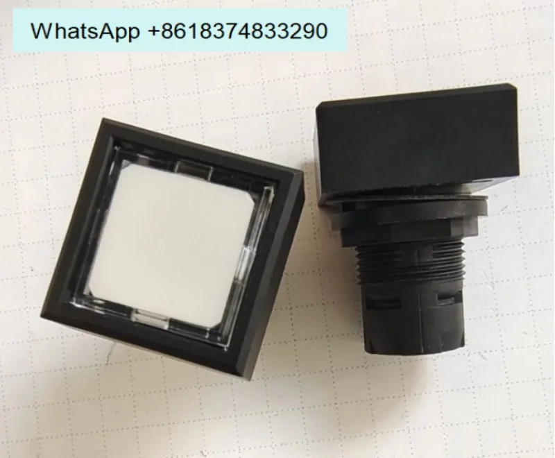 High switch QXT flat square button 25 * 25 self-reset button aperture 16mm