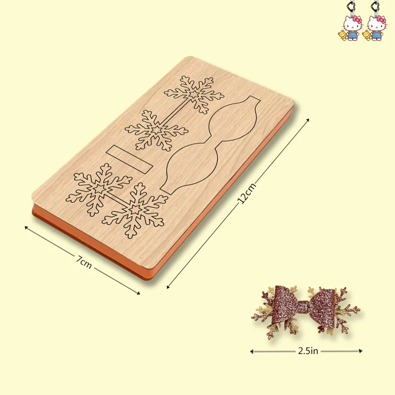 

Xx43 Full Series Snowflake Bow Hair Clip Wooden Cutting Dies Suitable For Most Cutting Machines