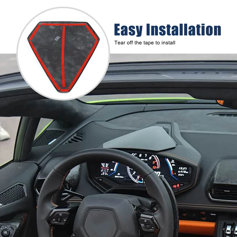 

Speedometer Upper Trim Sticker Real Carbon Fiber Instrument Cluster Top Cover For Lamborghini Huracan LP580-2 580 ZF 2014-2021