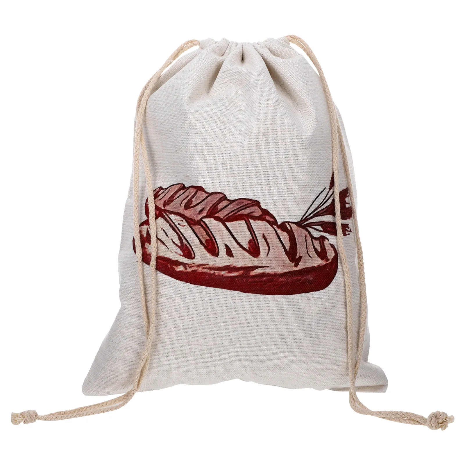 

Bag Linen Drawstring Reusable Loaf Bread Bags Bread Storage Bags Portable Food Container Household Storage Solution