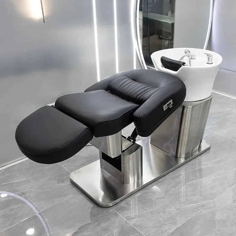 Spa Steamer Shampoo Bed Water Supply Nordic Washing Hair Bed Shampoo Chair 5 Salon Barbearia Commercial Furniture